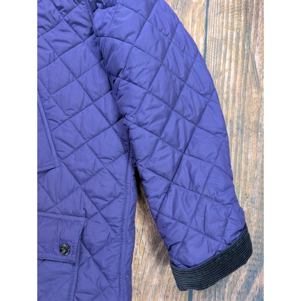 Lauren Ralph Lauren Quilted Jacket Womens 2X Purple Barn Corduroy Trim - Picture 2 of 16
